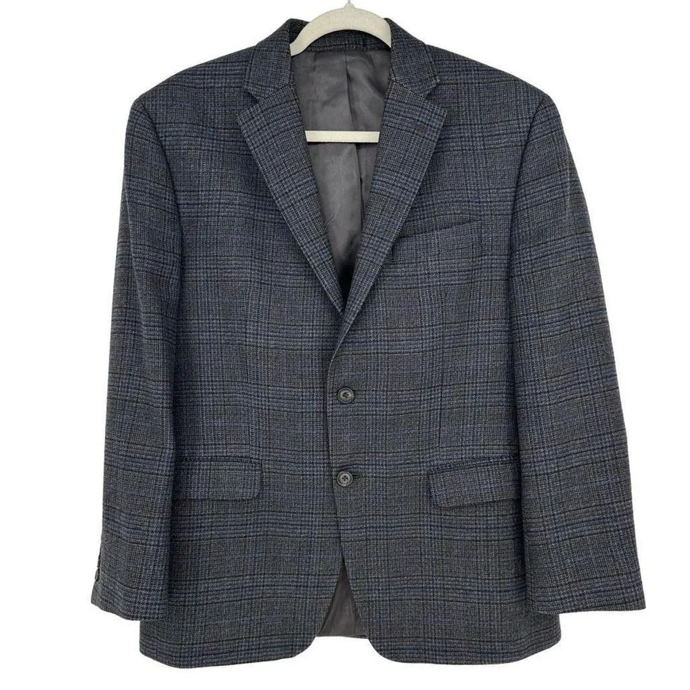 Lauren Ralph Lauren 100% Wool Plaid 46R Sport Jacket